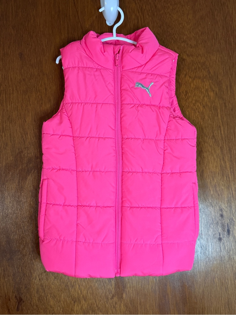 Puma Bright Pink Quilted Vest